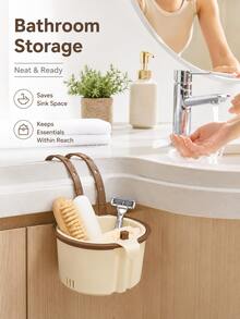 Upgraded Detachable Sink Strainer, Multi-Function Hanging Sink Basket, Self-Cleaning Anti-Clogging Mesh Filter, Suitable For Kitchen And Bathroom Sinks, Automatic Draining Food Residue Basket, Non-Slip Plastic Draining Basket, Adjustable Dry-Wet Separation Filter (Suitable For RVs And Outdoor), Multi-Function Sink Strainer - Multicolor - View 8