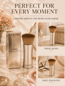 Lancôme 蘭蔻全新純淨底妝刷，超柔軟密實刷毛，完美遮瑕底妝，輕巧便攜，優雅銀色金屬手柄設計，適合日常使用 - 摩卡棕 - 查看 9