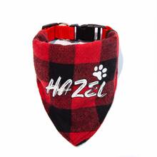 1pc Customized Pet Dog Plaid Scarf, Personalized Name ID, Paw Print, Bone And Heart Logo Options, Triangle Bib Style Cat Dog Scarf, Exquisite Customized Pet Neck Scarf, Dog Bandana - Multicolor - View 16