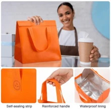 5 Pieces Multicolor Blank Fabric Hand Tote Organizer Bags, Portable Reusable Handheld Storage Pouches For Holiday Travel Wedding Party Small Item Decor Packaging - View 2