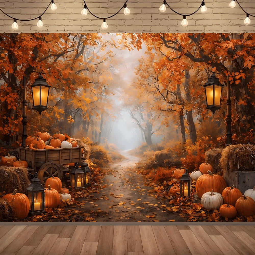 1pc Vintage Autumn Theme Banner, Autumn Decor, Happy Thanksgiving Decoration, Polyester Fabric, Suitable For Thanksgiving, Autumn Harvest Season, Autumn Home Decor, Indoor/Outdoor, Yard, Hallway, Bedroom, Room Decoration