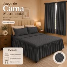 HOGAR YUME Sheet Sets With Pillowcases - Grey - View 2