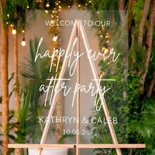 Photo Wedding Welcome Sign, Wedding Rehearsal Sign, Modern Wedding Sign, Acrylic Welcome Sign, Wedding Photo Sign, Welcome To Our Wedding - Multicolor - View 4