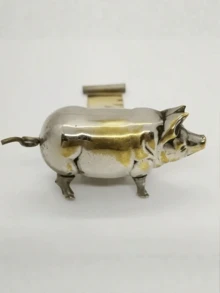Vintage Mini Pig Soft Tape Measure, Metal Pig Sewing Ruler, Cute Pig Body Measuring Tape, Unique Gift For Quilting Enthusiasts, Crafters And Collectors - Multicolor - View 10
