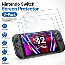 Switch/Switch OLED/New Switch 2(2025)/Switch Lite Console Full Coverage Tempered Glass Screen Protector, Anti-Scratch Anti-Fall - View 18