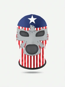 Men's Mexican Wrestling Mask Elite Hero Print Full Face Balaclava Elastic Milk Silk Breathable Combat Mask Halloween Carnival Party Cosplay Wrestler Costume Accessory Prop - Multicolor - View 13