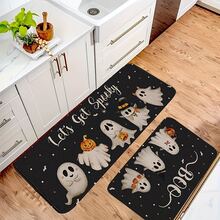 1 Stück Geister-Imp-Gruppenporträt Teppich, Halloween, Küchenmatte, Läuferteppich, Teppich, Matte, Heimdekoration, Teppich, Wohnzimmerteppich, Wohnzimmer Heimdekoration, Raumdekoration, waschbarer Teppich - Verschiedenfarbig - Übersicht 4