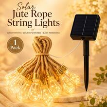 2pcs Solar Powered Rope String Lights, 8 Flashing Modes, Outdoor Waterproof Decorative Lights, Suitable For Garden, Patio, Yard, Fence, Trees, Solar Powered Fairy Lights, Perfect For Party, Wedding, Holiday Decoration - Warm white light - View 14