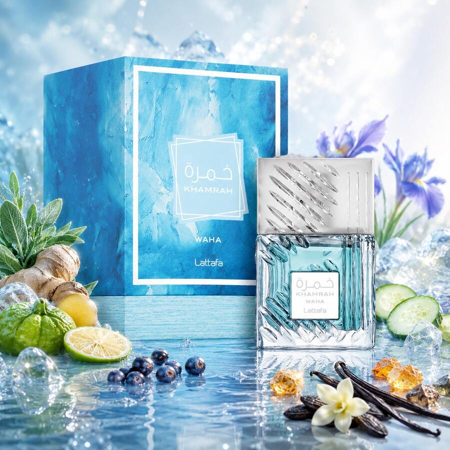 Lattafa لطافة - خمرة واحة 100 مل - ماء عطر - طازج - مشاهدة 1
