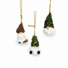 3pcs Christmas Gnome Resin Hanging Ornaments, Tree Hat Holiday Tree Decorations For Christmas Home Party Decor - View 10