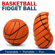 Mainan Meja Pereda Stres Bola Basket Ujung Jari 3D Cetak Baru 2026, Dapat Diputar dan Diputar, Alat Pereda Stres Sensorik Portabel Omnidirectional yang Dapat Diputar, Bola Fokus Genggam untuk Remaja dan Dewasa - MultiWarna - View 2