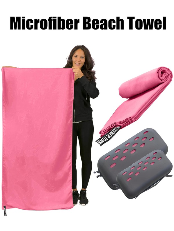 Toalla de baño de fibra ultrafina, toalla de playa de fibra ultrafina, toalla de mochila, toalla de camping de secado rápido, liviana, compacta, de secado rápido, apta para fitness, senderismo, yoga, camping, viaje