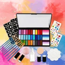 33 Colors High Saturation Watercolor Paint Set Suitable For Rainbow Carnival, Halloween, Christmas, Holiday Party, Carnival, Party Gathering, Learning Supplies, Office Supplies - Sets - View 3