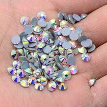 AB Crystal Rhinestones SS3 SS4 SS5 SS6 SS8 SS10 SS12 SS16 SS20 SS30 SS34 SS40 SS50 Flat Back Hot Fix Gemstones, Suitable For Clothing DIY Handmade Crafts - A - View 7