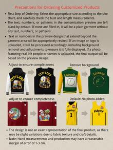Custom Oversized Football Jersey Men Personalized Team Name Number Logo Green Yellow Stripe V Neck Sporty Gameday Shirt - Green - View 5