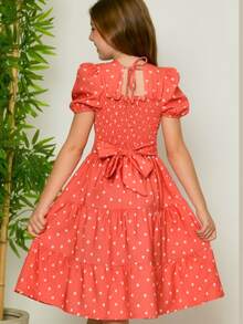 Teen Girls Dresses - 粉紅鮭魚 - 查看 3