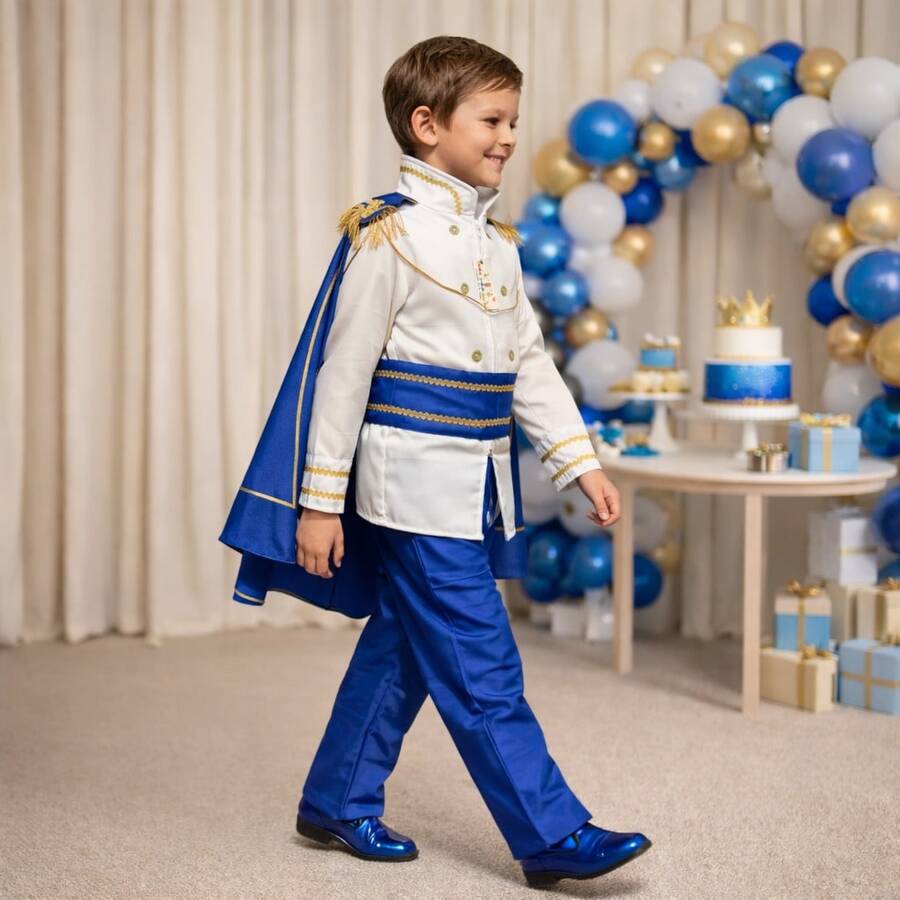 Tween Boys Costumes - Blue and White - View 1
