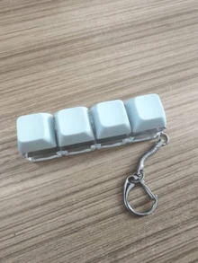1pc 9-Key Cube Keyboard Shaped Keychain, Creative Keyboard Pendant, Bag Charm, Car Key Accessory, Fingertip Style Zipper Pendant, Daily Bag And Car Decoration Accessory - Multicolor - View 15