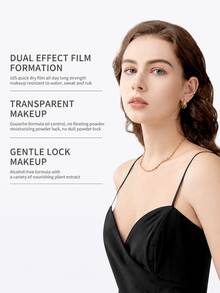 NOVO Setting Spray Makeup Tahan Lama dan Cepat Kering, Mencegah Luntur, Membentuk Lapisan yang Cepat Kering, Menciptakan Hasil Akhir Matte Sepanjang Hari, Sempurna untuk Berenang dan Aktivitas Musim Panas di Luar Ruangan - 02# Kilap Transparan - View 5