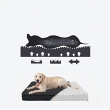 1 buah Kasur Hewan Peliharaan Isi Busa dengan Penutup Bulu Pendek yang Dapat Dilepas, Kasur Anjing Tahan Air Ortopedi, Cocok untuk Bagian Bawah Kandang, Cocok untuk Ras Anjing dan Kucing Besar, Ekstra Besar, Sedang, Kecil, Semua Musim - Dark Grey - View 5