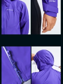 CAMEL CROWN Jaket Outdoor Hardshell Satu Lapisan Wanita, Nyaman, Tahan Air, dan Ringan, Cocok untuk Hiking dan Mendaki Gunung di Musim Semi - Yunxi Zi - View 5