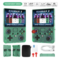 R36MAX 2 Retro Handheld Game Console, 4.5-Inch 1024x768 IPS HD Screen, Built-In 64GB 18000+ Classic Games, 30+ Emulators, Open Source Linux System, Dual Arcade Joysticks, 4000mAh Battery, Portable Adult Game Console - View 14