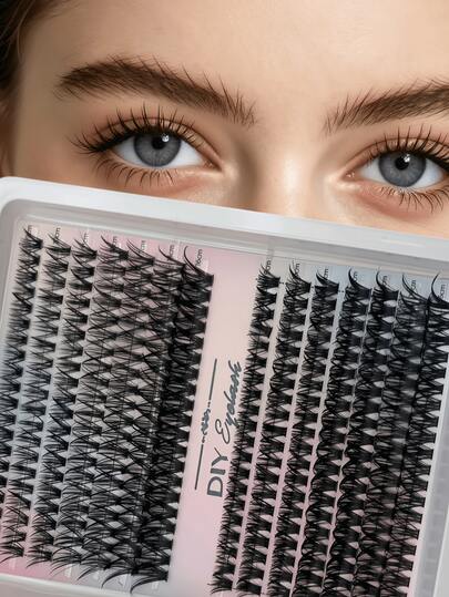 Budget Friendly Multi Different Types Cluster Lashes Short Natural Bare Eye Clusters Long Elongated Tail Fluffy Dense Segmented Eyelashes 12 Lines Affordable Thin Flexible Root Simple Operation DIY Self Lash Extensions For Lazy Student Daily