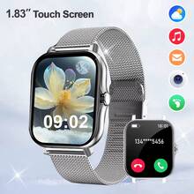 1.83-Inch Full Touch Screen, This Popular Smartwatch Suitable For Men And Women Features: Call Answering, Message Notifications, Music Control, Remote Camera, Pedometer, Calorie Tracking, Multiple Sports Modes, Alarm, Incoming Call And Message Notifications, Compatible With Android And IOS Systems. - Multicolor - View 10