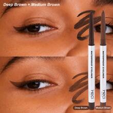 HECI BEAUTY 1pc Retractable Eyeliner Pencil, Smooth Texture, High Pigmentation, Waterproof, Creates Bold And Clear Lines - Multicolor - View 16