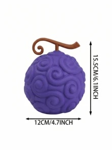 Netflix Official Licensed Devil Fruit 3D Purple Anime Stress Relief Squeeze Toy Slow Rebound Decompression Toy Fan Gift - Purple - View 4