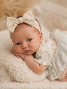Newborn Photography Props Bow Headband, Multi-Color Soft Baby Headwrap, Newborn Photo Props Accessories, Milestone Commemorative Gift, Photography Studio Props, Baby Shower Gift - Multicolor - View 4