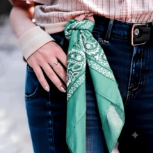 Women Scarves - Light Green - View 3
