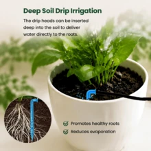 2200mAh Automatic Drip Irrigation Kit For 15 Pots,USB Rechargeable Plant Watering System, Water-Saving Timer For Home Garden & Balcony - A - View 6