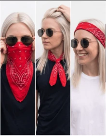 Women Scarves - Kit 2-pack-rED-bLUE - View 4
