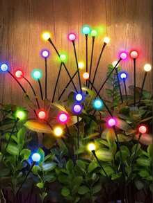 Solar Firefly Lights, 2/4 Sets, 8 Lights Per Set, Weather-Resistant Outdoor Garden Path Lights, Suitable For Patio And Yard, Easy Installation, IP65 Waterproof, Ideal For Outdoor Lawn Wedding Decoration And Night Proposal Setup - Firefly - View 12