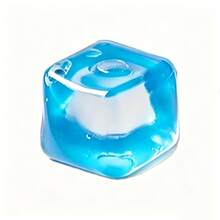 Tachimi 1pc Home Desktop Decoration Ice Cube Theme Squeeze Toy, Children's Slow Rebound Stress Relief Toy, Indoor Decor Collectible, Random Shipment - Multicolor - View 1