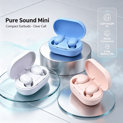 A-A6S Wireless Bluetooth Headset 5.3 Wireless Earphones Sport Earbuds Headset With Mic For Smartphones