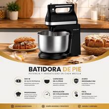 Batidora De Pie Sokany SK-6663 500W Con Tazón De Acero Inoxidable 4L, 5 Velocidades, Función Turbo, Motor De Cobre Puro, Desmontable, Ideal Para Repostería, Pan, Pasteles y Cocina - Tipo de Enchufe A Japonés (100V) - Ver 2