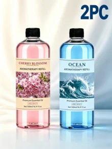 500ml/16.91oz 大容量精油補充液，多款香味可選，獨家香氛配方，適用於擴香機、加濕器、空氣淨化器及其他設備，適合辦公室、居家、車內與飯店環境，持久清新除臭，精美禮品首選 - 大容量500ML奢華香氛系列 - 查看 30