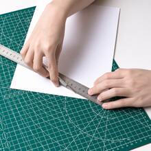 A3 Cutting Mat, Anti-Slip Wear-Resistant Surface Easy To Clean, Standard Grid Scale, Dedicated Mat For DIY Painting Sewing Carving, Multi-Function Paper Cutting Mat For Home Office, Essential Tool For Handmade Art Creators - 1Pc A3 Green - View 3