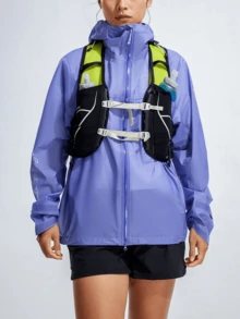 CAMEL CROWN Jaket Outdoor Hardshell Satu Lapisan Wanita, Nyaman, Tahan Air, dan Ringan, Cocok untuk Hiking dan Mendaki Gunung di Musim Semi - Ungu Muda - View 1