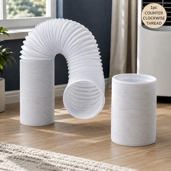 1 Peça Mangueira de Exaustão de Ar-Condicionado Portátil de 5,12 Polegadas, Mangueira de Ventilação de Ar de Substituição de Material PP Flexível, Tubo de Ventilação Telescópico Universal com Rosca Anti-Horária, Adequado para Ar-Condicionado Móvel, Quarto, Sala de Estar, Escritório, Resfriamento Doméstico e Essencial para o Calor do Verão