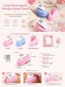 Lever Action Exploding Star Paper Punch, Portable Handheld Stamp Shape Embosser For Scrapbooking, Card Making, DIY Paper Crafts, Manual Punch Tool With Star Pattern For Gift Tags, Journals, Art Supplies - Single Piece - View 5