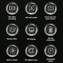 Kamera Digital Definisi Tinggi 2-in-1, Sensor CCD Ganda, Fotografi Perjalanan Gaya Vintage, Termasuk Memori 32GB, Cocok Untuk Pelajar, Hadiah Natal, Halloween, Thanksgiving, dan Ulang Tahun - View 4