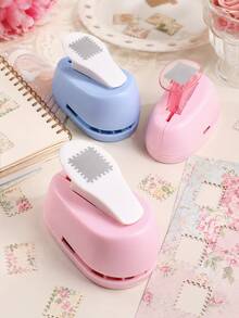 Lever Action Exploding Star Paper Punch, Portable Handheld Stamp Shape Embosser For Scrapbooking, Card Making, DIY Paper Crafts, Manual Punch Tool With Star Pattern For Gift Tags, Journals, Art Supplies - Single Piece - View 3
