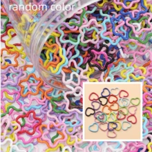50pcs/Bag Colorful Candy Heart & Star Shaped Embossed Open Jump Rings, Jewelry Connector Findings, Jewelry Making Accessories - Multicolor - View 14