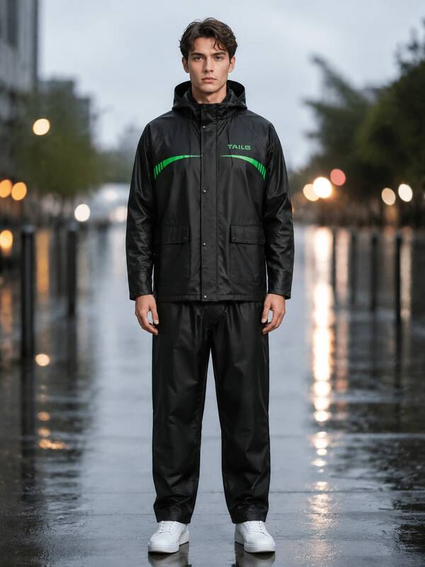 1 Set Raincoat (Includes Jacket + Pants) Unisex Casual Hooded With Reflective Strips, Breathable Vents Full Body Split Rain Suit, Waterproof, Lightweight, Also Suitable For Beach, Travel Scenarios, Spring/Summer Selection, Beach, Travel, Men, Women, Vacation And Other Occasions