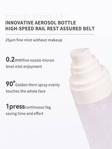 NOVO Setting Spray Makeup Tahan Lama dan Cepat Kering, Mencegah Luntur, Membentuk Lapisan yang Cepat Kering, Menciptakan Hasil Akhir Matte Sepanjang Hari, Sempurna untuk Berenang dan Aktivitas Musim Panas di Luar Ruangan - 02# Kilap Transparan - View 8