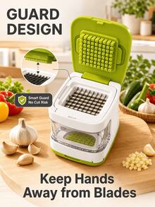 SOKANY Double-Sided Push-Type Garlic Cutter, Mini Hand-Held Garlic Press, Portable Manual Garlic Grinding Tool, Durable Kitchen Gadgets, Easy To Make Fresh Garlic Puree, Suitable For Household Kitchens, Camping And Multi-Scene Daily Cooking - View 10