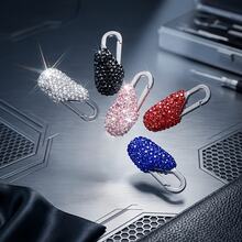 1pc Rhinestone Zipper Pull Replacement Suitable For Luggage Zipper, Backpack Zipper, Jacket Zipper Replacement And Repair, Simple And Lightweight One-Click Installation, Travel, Vacation, Daily Commute Essential, Wedding, Birthday, Party, Holiday Gift, Rhinestone Decoration, Beaded Artwork, Stone, Gemstone, Shiny Diamond, Room Interior Decoration, Valentine's Day, Music Festival - Multicolor - View 4